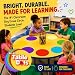 Large 12 Inch Table Dots Dry Erase Circles Spots for Classroom Teachers | 10 Pack | 5 Colorful Stickers | Removable Desktop Whiteboard White Board Tabletop Must Have