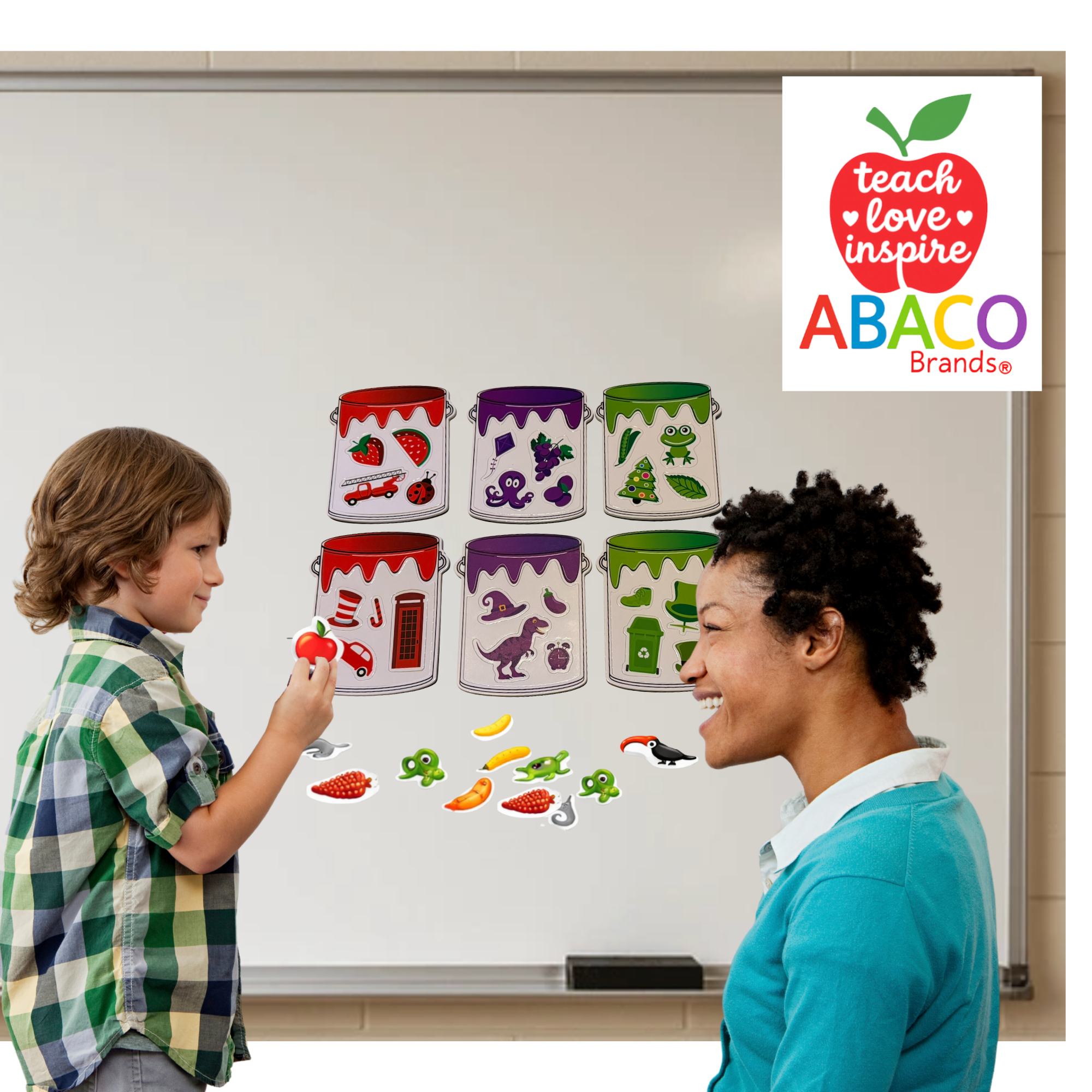MAGNA-BLOCKS - Magnetic Base Ten Blocks Set for Math Learning, Manipulatives