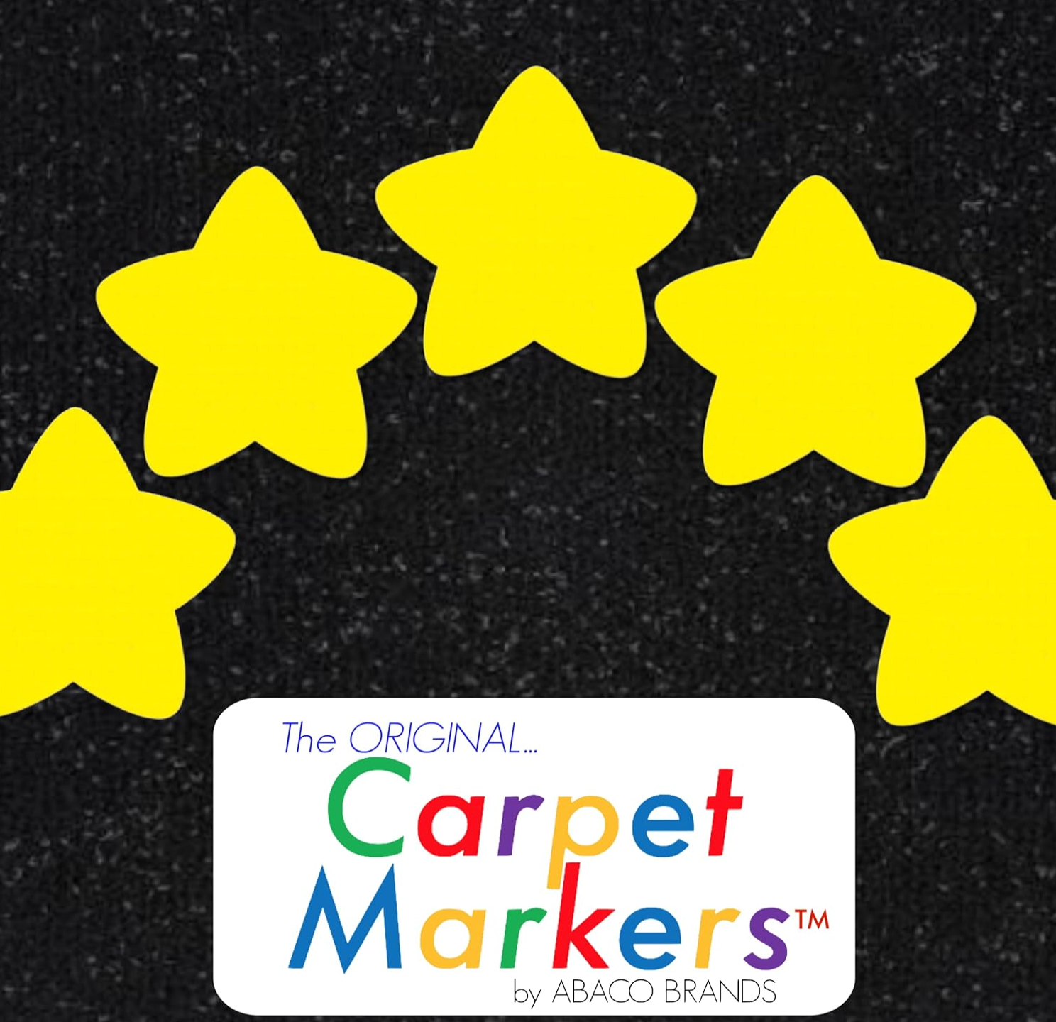 Carpet Markers 30 PACK GOLD STARS w/ BONUS PERMANENT MARKER