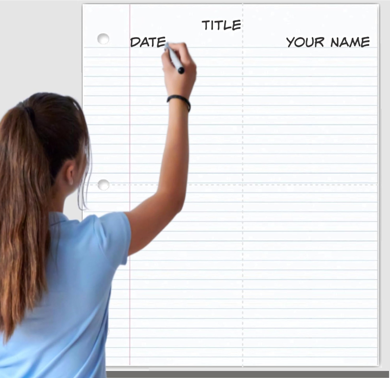 MagnaSheets Squares | 4 Panel Notebook Paper 22x28 Inches