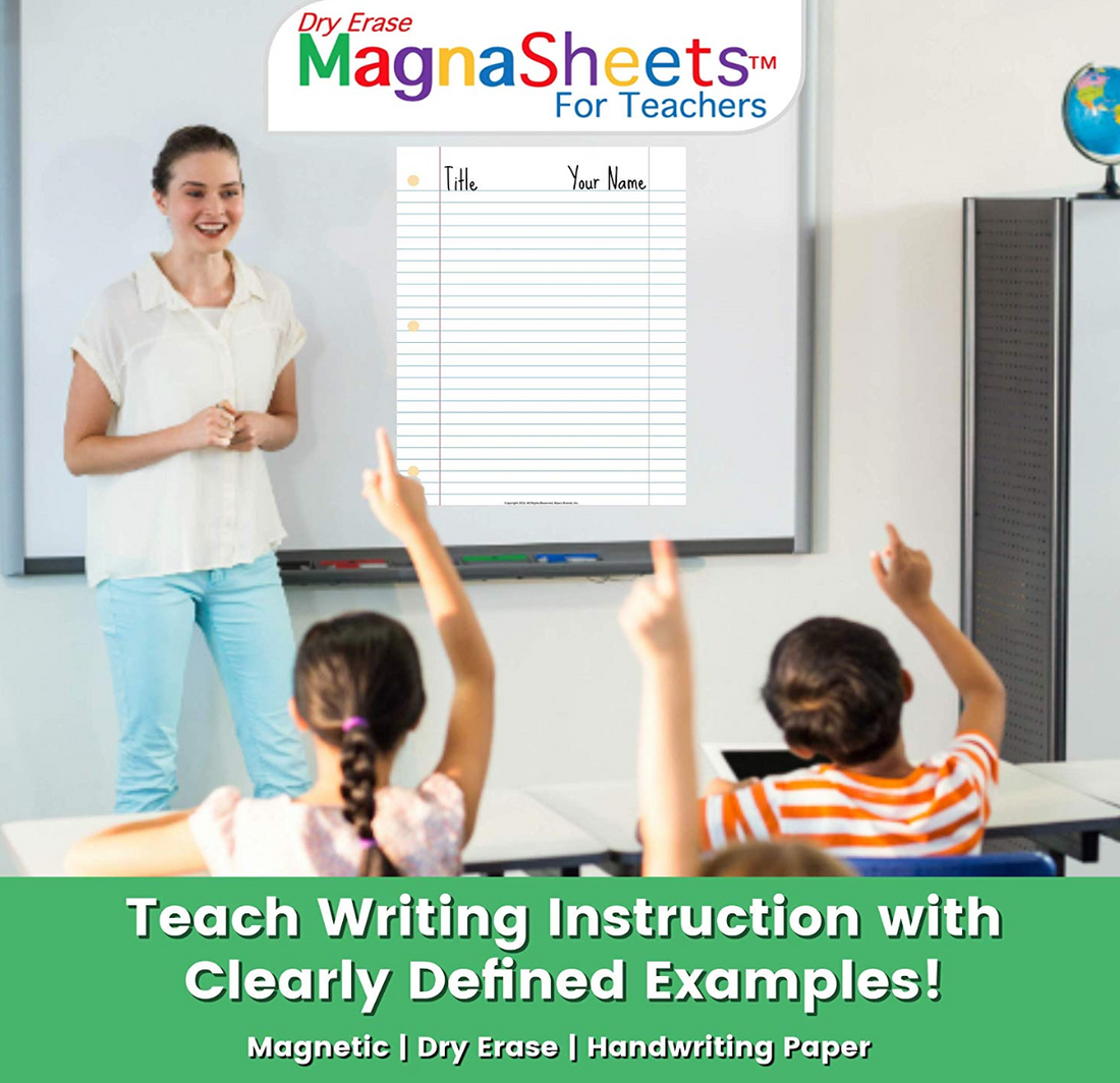 MagnaSheets - Jumbo Sized Magnetic Notebook Paper 22x28 Inches