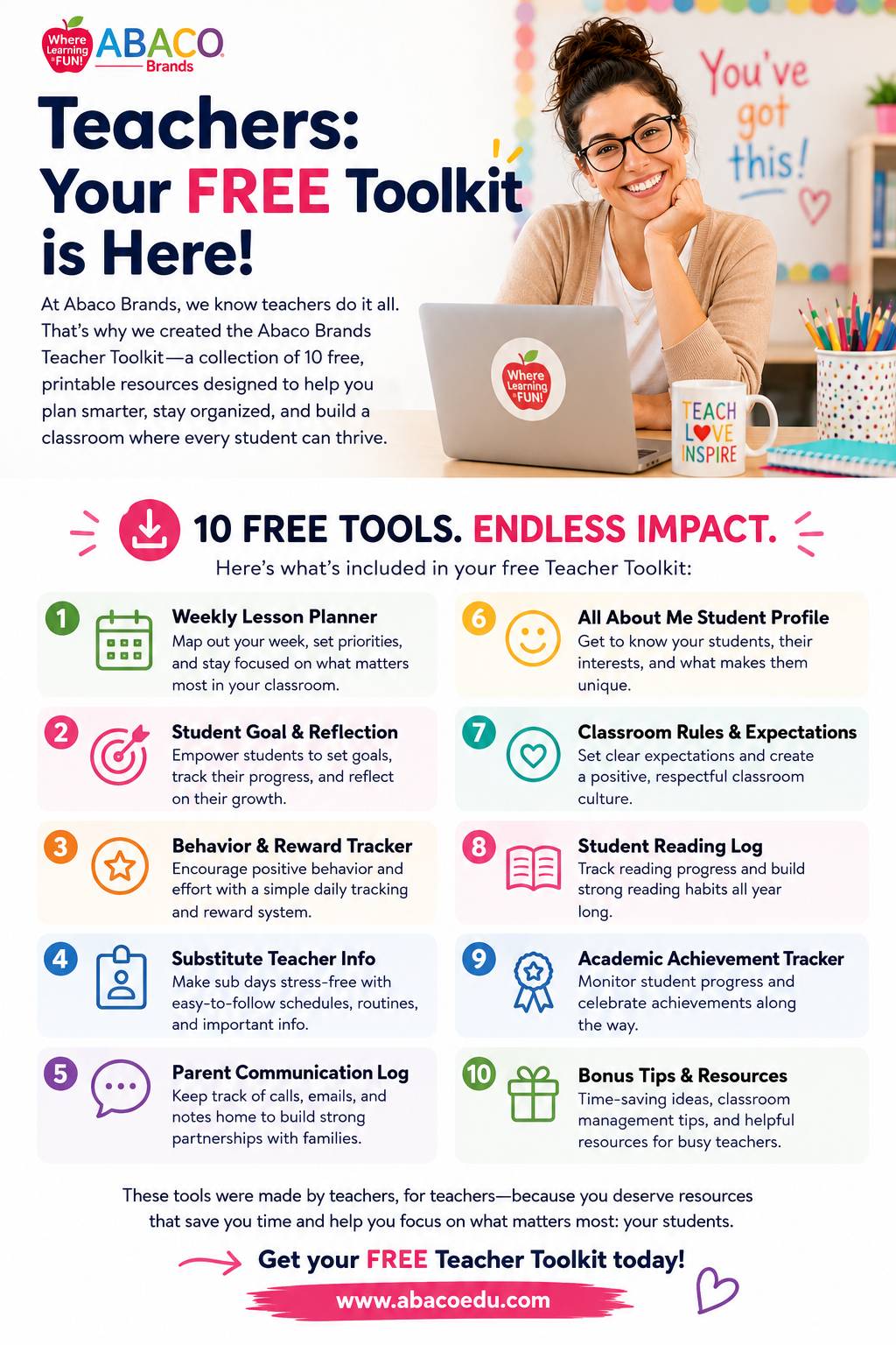 Teachers: Your FREE Classroom Toolkit Is Here!