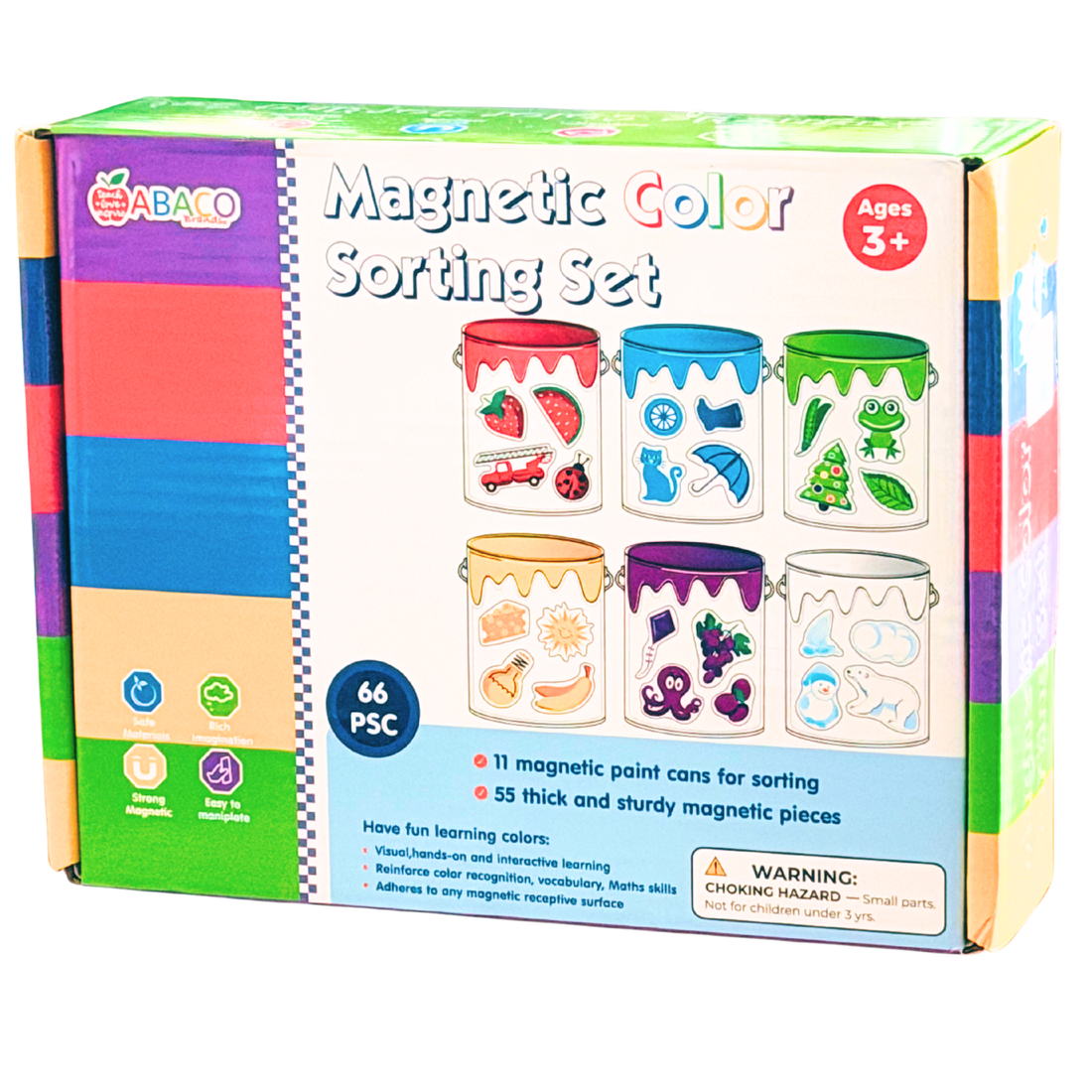 Magnetic Paint Can Color Sorting