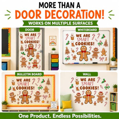 Hello Hallway Classroom Door Decorations for Teachers Seasonal Holiday 4-Pack Value | Peel &amp; Stick Reusable Door &amp; Whiteboard Decor | Preschool Pre-K Kindergarten | Teacher Supplies