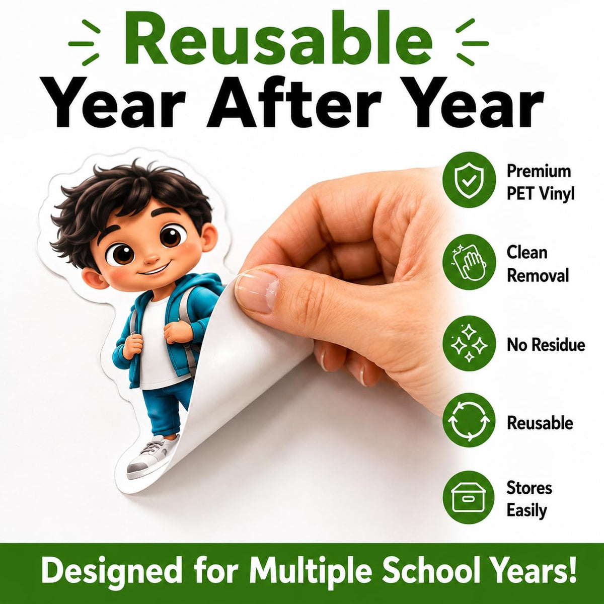 Hello Hallway Classroom Door Decorations for Teachers, Back to School | Reusable Peel &amp; Stick Door &amp; Whiteboard Decor Kit | Preschool Pre-K Kindergarten Classroom Decor | Teacher Supplies