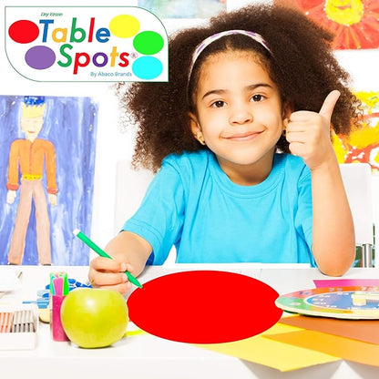 The Original TABLE SPOTS for Teachers | 10 PACK PET Vinyl - Complete Erase!